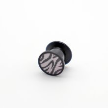 Ear Plug "3D Hologramm Zebra" Acryl, Ø 6 mm