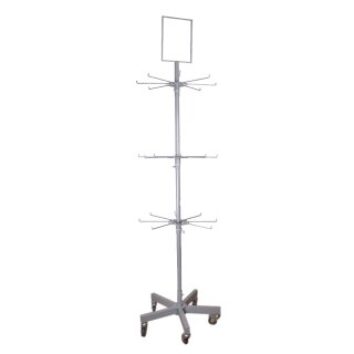 Rotation Display for scarfs high 230 cm, 3 level with each 8 hooks