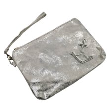 Silver bag with anchor