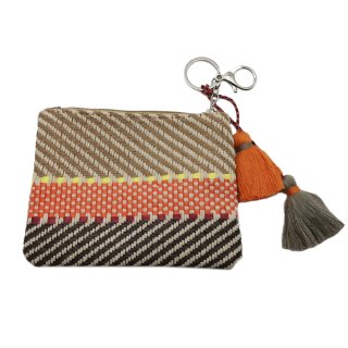 kleine Tasche orange/braun