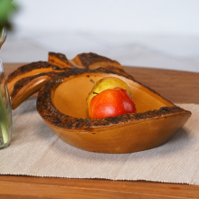 Mango wood bowl, "small pineapple"