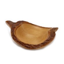 Wooden bowl "apple"  ca 19x18x6 cm