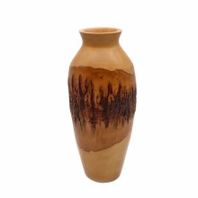 Wooden vase  ca 30x14x8 cm