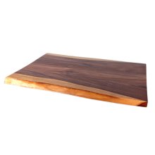 Tischplatte mit Baumkante "120"