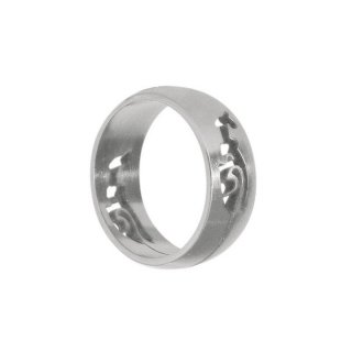Edelstahlring "Tribal", U: 60mm