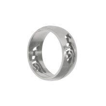 Edelstahlring "Tribal", U: 60mm