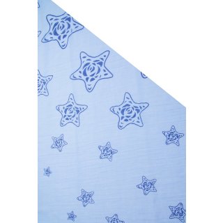 maloo Sommerschal "Sterne", Farbe: blau