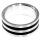Edelstahlring, 8 mm breit, U: 65 mm