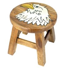Childrens stool eagle head