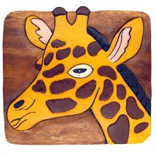 Childrens stool giraffe head