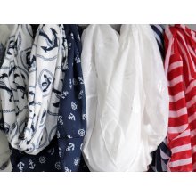 Rotating stand loops and scarves "Maritime"