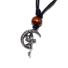Necklace with pendant "Elf", approx. 14 x 26 mm