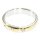 Edelstahlring, 3 Steine, 4 mm breit, goldfarben, U: 60 mm