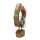 Teak wooden natural  standing with glass