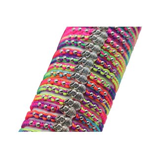 Bracelet roll Elephant, colorful, with 50 bracelets