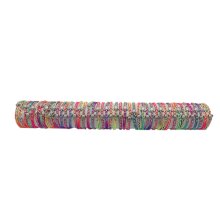 Colorful turtle bracelet roll with 50 bracelets