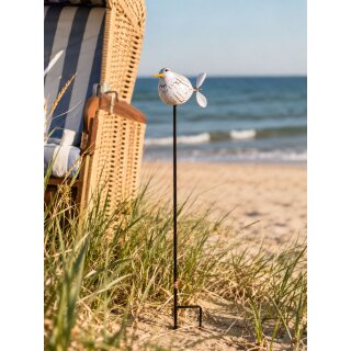 Seagull with propeller on stick