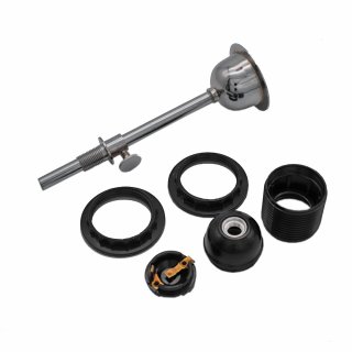 Mounting set for lamp socket