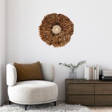 Feather wall decoration brown Boho Stile