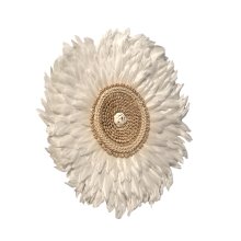 Feather wall decoration white