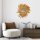 Wall decoration made of grass, rope and mirror