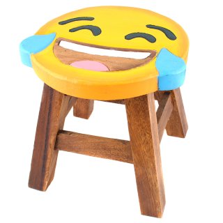 Kinderhocker "Happy" Tränem lachend