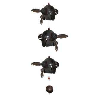 Wind chimes Mobile "Elephant" wood, length: 81 cm
