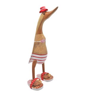 Duck woman in bikini
