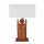 Lampe Teakholz Figur