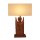 Lampe Teakholz Figur