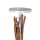Flower stand teak with glas