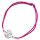 Armband "Blätter", 925 Silber und Stoff