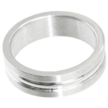 Edelstahlring, 6 mm breit, U: 71 mm