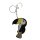 Keyring parrot - black