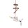 wind chimes "seagull"  length: ca. 30 cm