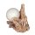 Lampe mit Ball auf Teakholz