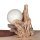 Lampe mit Ball auf Teakholz