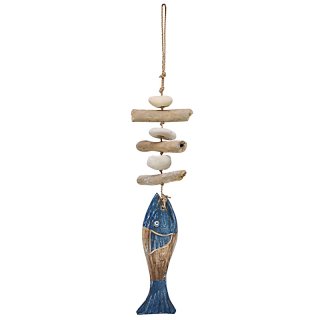Windspiel "Fisch", blau