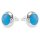 Ohrstecker 925 Silber, Ø 12 mm