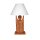 Lamp teak wood figure