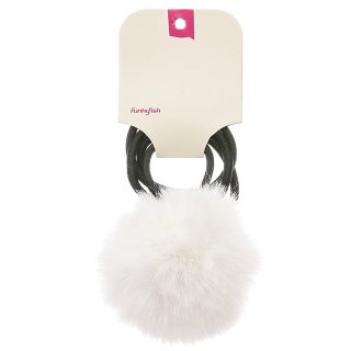 Haargummi mit Plüschbommel