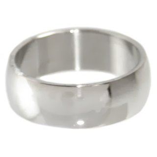 Edelstahlring, glatt, 7 mm breit, U: 57 mm