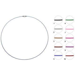 Halsreif, Edelstahlband mit Schraubverschluss 45 cm