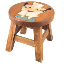 Childrens Stool Pig "Chef"