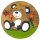 Childrens Stool Bear with Flower