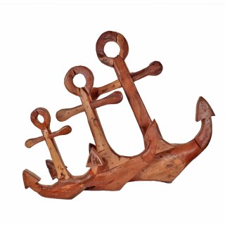 3er Set Skulptur Anker
