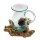 Jug on teak wood