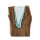 Glass vase in wood "Jepit"