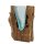 Glass vase in wood "Jepit"