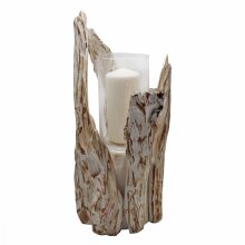 Driftwood design with lantern white